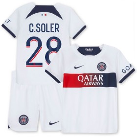 Dječji Nogometni Dres Paris Saint-Germain C. Soler 28 Gostujući 2023-24